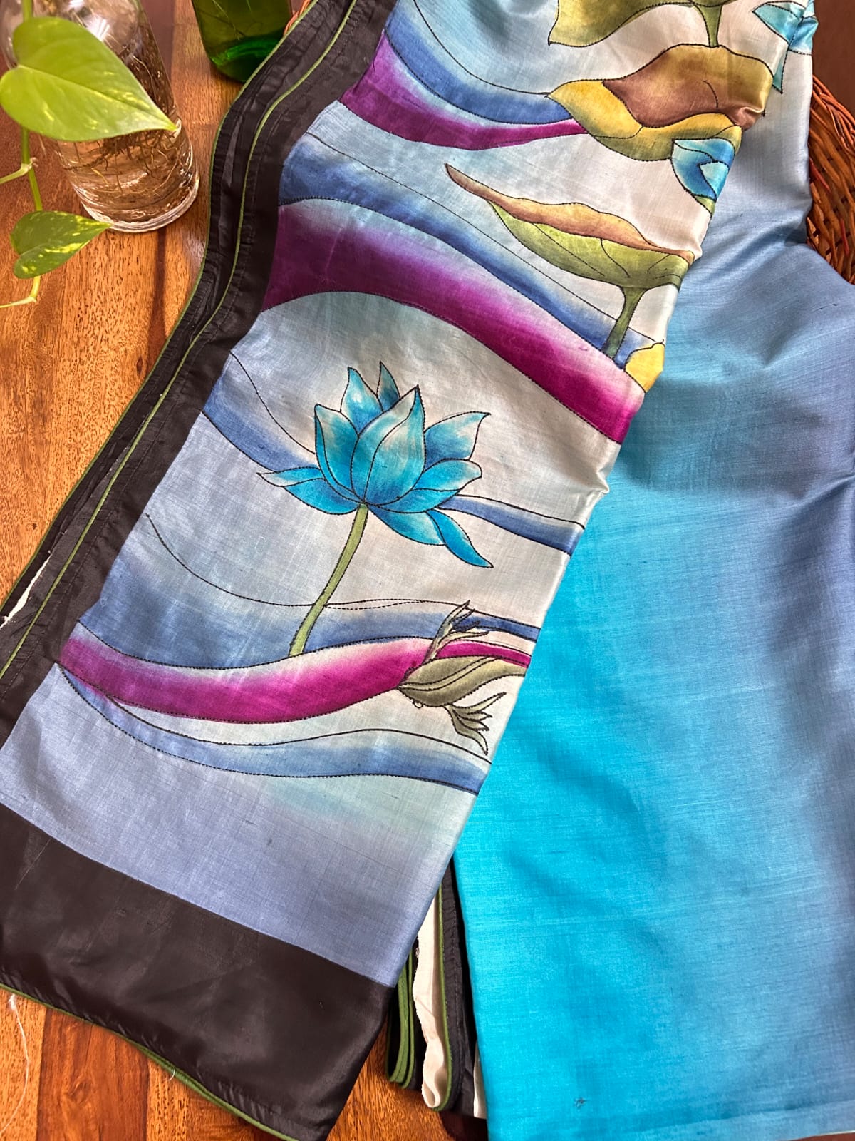 Handcrafted Portrait Saree: A Fusion of Painting and Embroidery