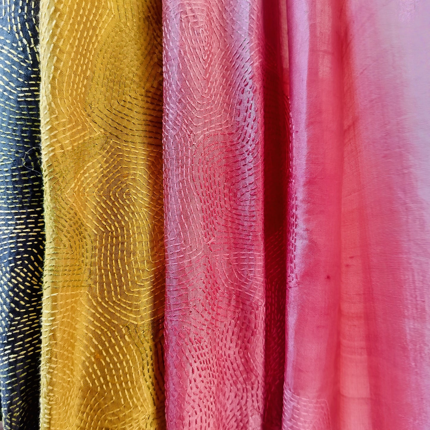 Handcrafted Saree: A Fusion of Painting and Hand Embroidery