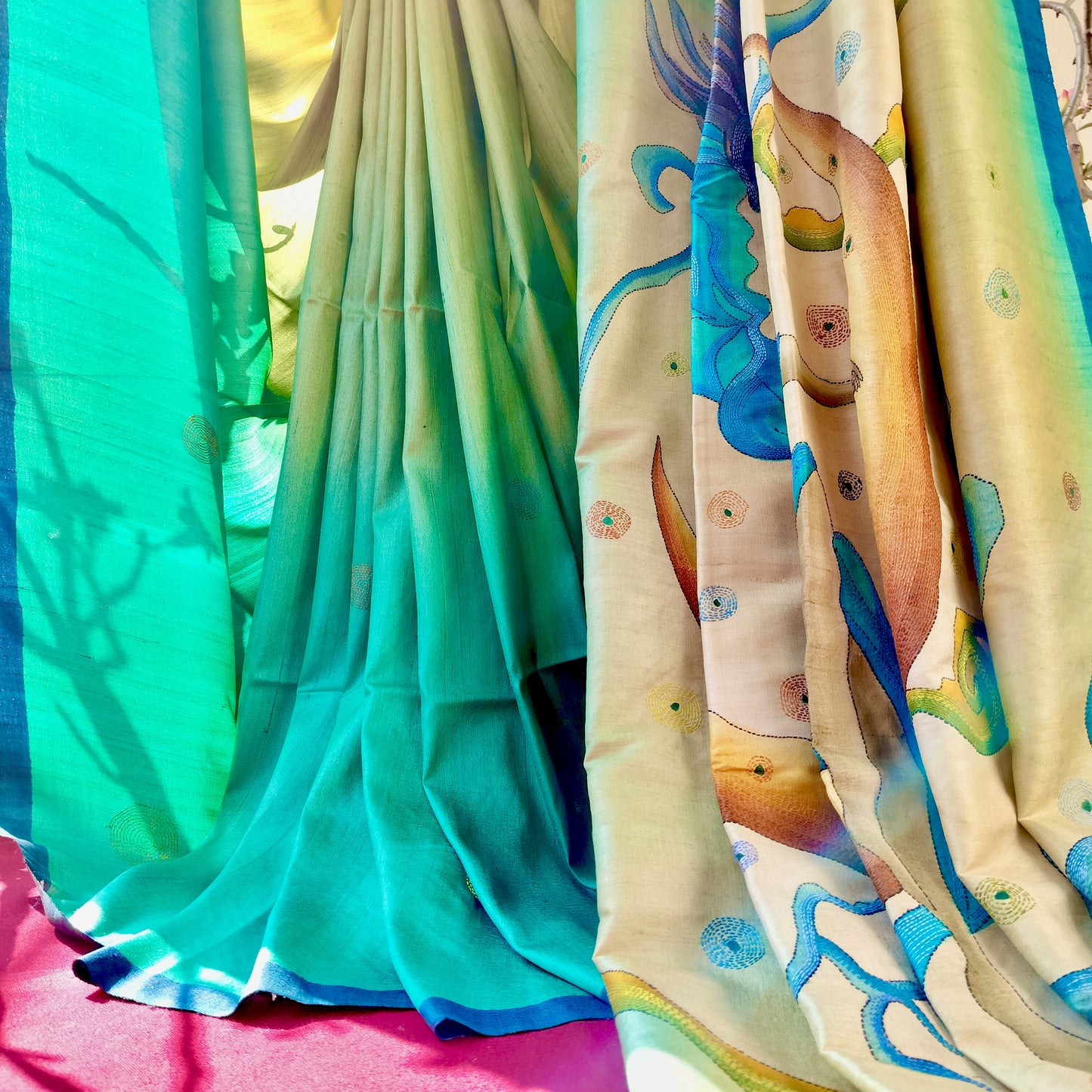 Handcrafted Portrait Saree: A Fusion of Painting and Hand Embroidery