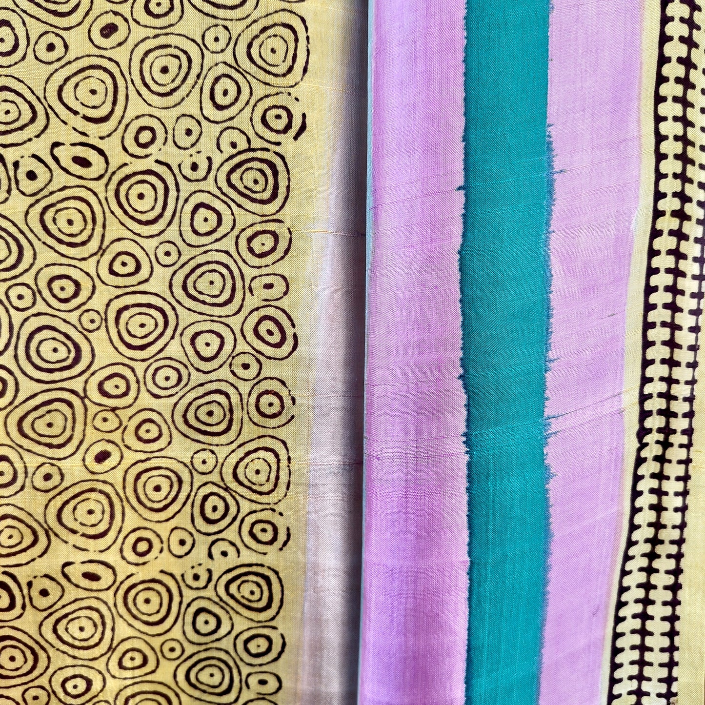 Handcrafted Saree: A Fusion of Block Print and Painting