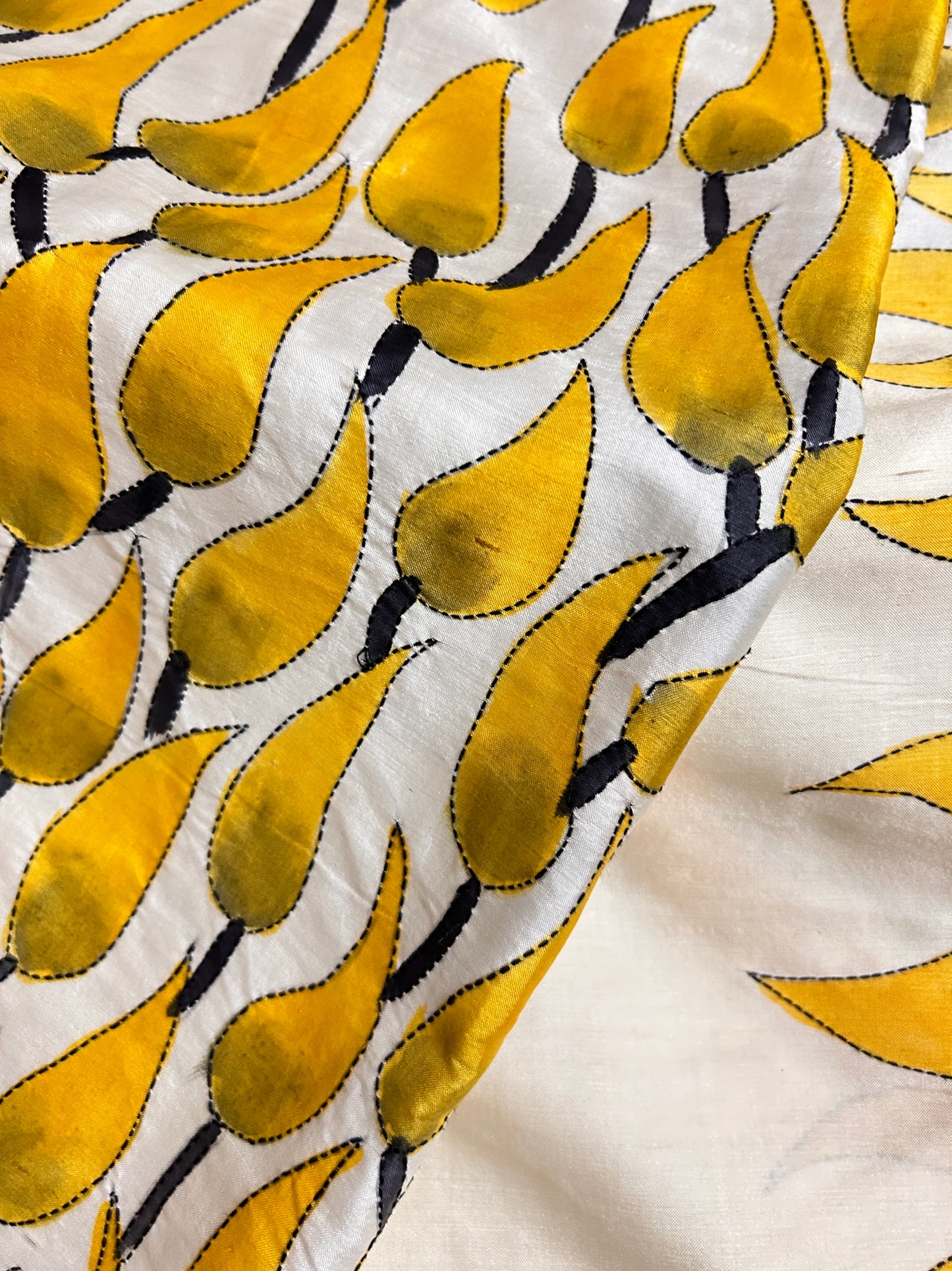 Handcrafted Saree: A Fusion of Painting and Embroidery